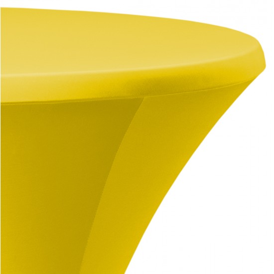 Statafelrok Élégance geel voor statafel 80-85 cm