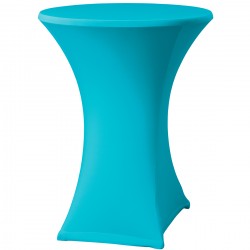 Statafelrok Élégance turquoise voor statafel 80-85 cm