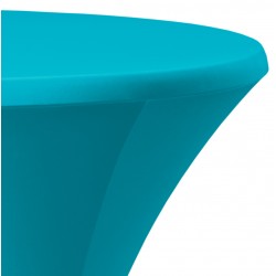 Statafelrok Élégance turquoise voor statafel 80-85 cm