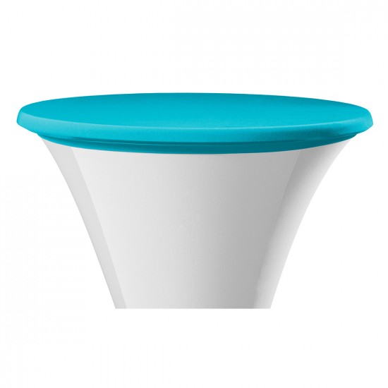 Tafel topcover festival rond 70 cm turquoise
